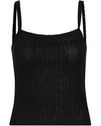 ROTATE BIRGER CHRISTENSEN - Rotate Birger Christensen Top "Pointelle" - Lyst