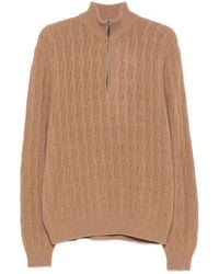 Etro - Roma Cashmere Quarter-Zip Jumper - Lyst