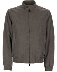 Emporio Armani - Virgin Wool Polyamide Elastane Sports Jacket - Lyst