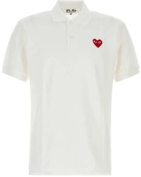 COMME DES GARÇONS PLAY - Logo Shirt Collar Polo - Lyst