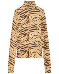 Ganni - Viscose Blend Top - Lyst