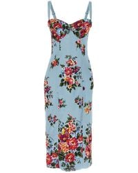 Dolce & Gabbana - Dolce & Gabbana 'Mazzo Di Fiori' Print Dress - Lyst
