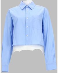Alexander Wang - Camicia Crop Con Logo - Lyst