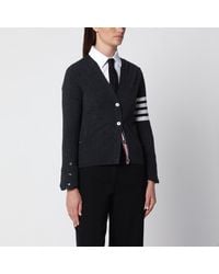 Thom Browne - Classic Dark Cashmere Cardigan - Lyst