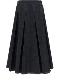 Tela - 'Charlotte J' Denim Skirt - Lyst