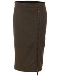 Pinko - Viscose Polyamide Skirt - Lyst