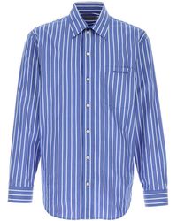 Balenciaga - Striped Cotton Shirt - Lyst