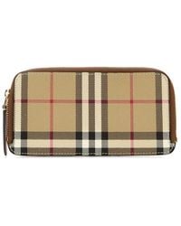 Burberry - Printed Canvas Card Holder - Lyst
