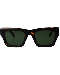 Off-White c/o Virgil Abloh - Shiny Havana Acetate Sunglasses - Lyst