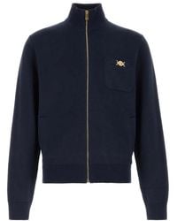 Versace - Knit Sweater Cotton Cashmere Blend Lounge - Lyst