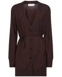 Dries Van Noten - Tibati Long Cardigan With Thin Belt - Lyst