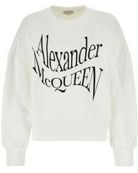 McQueen - Cotton Sweatshirt - Lyst