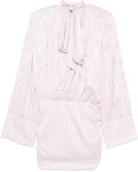 ROTATE BIRGER CHRISTENSEN - Rotate Floral Jacquard Mini Dress - Lyst