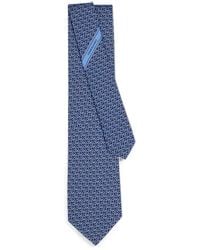 Ferragamo - Gancini Links Print Silk Tie - Lyst