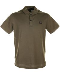 Paul & Shark - Military Short-Sleeved Polo Shirt With Logo - Lyst