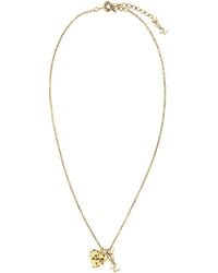 Saint Laurent - Heart Charms Necklace - Lyst