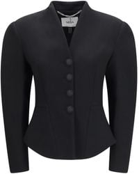 Nissa - Tailored Wool-Blend V-Neck Jacket - Lyst