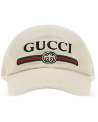 Gucci - Sand Canvas Baseball Cap - Lyst