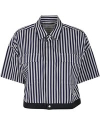 Sacai - Thomas Mason Cotton Poplin Shirt - Lyst