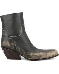 Balenciaga - Memphis Worn Leather Ankle Boots - Lyst
