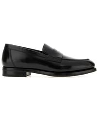 Santoni - Solid Loafers - Lyst