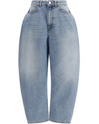 Rohe - Sculptural Denim Trousers - Lyst