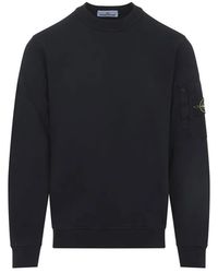 Stone Island - Regular Fit Crew Neck Sweatshirt With Seasonal Pocket - Lyst