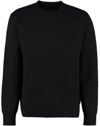 Givenchy - Long-Sleeve Crew-Neck Jacquard Sweater Wool Sweatshirts - Lyst