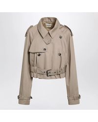 JW Anderson - Jw Anderson Short Cotton Trench Coat - Lyst