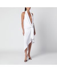Christopher Esber - Spire Cascade Viscose Midi Dress - Lyst