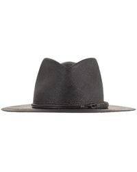 Brunello Cucinelli - Straw Fedora With Precious Leather Band - Lyst