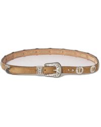 Golden Goose - "Lace" S Washed Nabuk Body With Leather Threadings Belt - Lyst