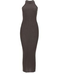 Rick Owens - Silk Blend Midi Dress - Lyst