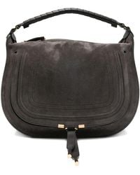 Chloé - Marcie Suede Leather Hobo Bag - Lyst