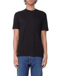 Emporio Armani - Modal And Silk Blend T-Shirt - Lyst
