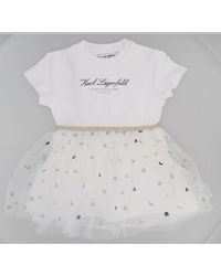 KARL LAGERFELD - Vestitino Con Gonna - Lyst