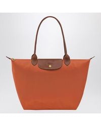 Longchamp - Brick-Coloured Le Pliage Original L Bag - Lyst