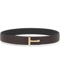 Tom Ford - Cintura Con Fibbia "T" - Lyst