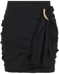 Celine - Draped Mini Skirt - Lyst