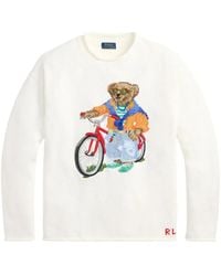 Ralph Lauren - Classic Embroidered Crewneck Sweater For - Lyst