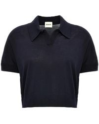 KHAITE - Wool Shortsleeve Shirt - Lyst