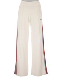 Autry - Viscose Track Trousers With Side Stripes - Lyst