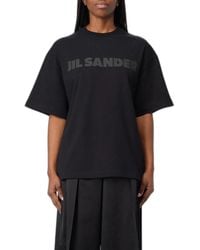 Jil Sander - Cotton Boxy Fit T-Shirts Polos - Lyst