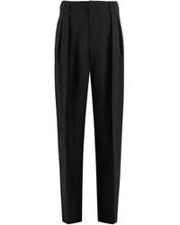Bottega Veneta - Loose Fit Viscose And Silk Trousers For - Lyst