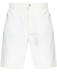 Balmain - Logo-Patch Denim Shorts - Lyst