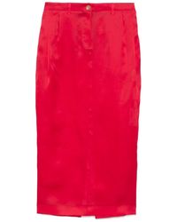KHAITE - Lucian Silk Skirt - Lyst