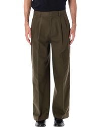DUNST - Double Pleated Wide Chinos - Lyst
