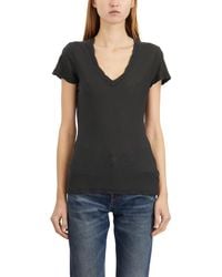 James Perse - Cotton V Neck T-Shirt - Lyst