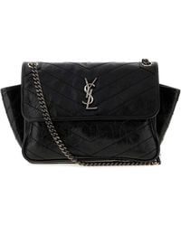 Saint Laurent - Niki Tripouch Leather Mini Bag - Lyst