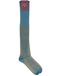 Gallo - Patterned Cotton Long Socks - Lyst